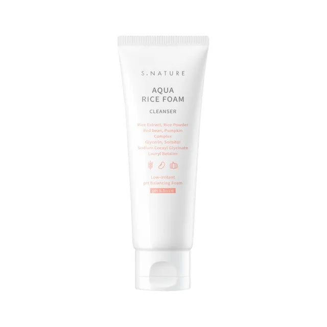 S.NATURE - Aqua Rice Foam Cleanser 160ml