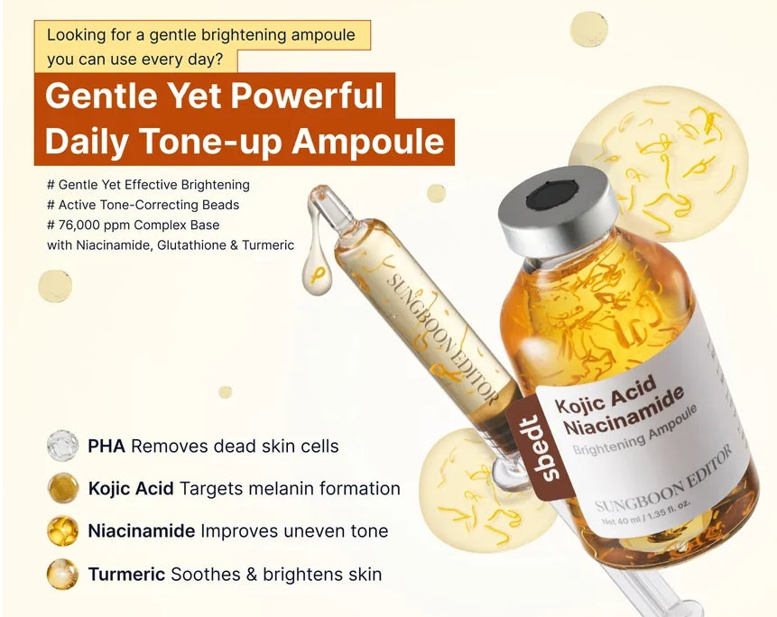 SUNGBOON EDITOR - Kojic Acid Niacinamide Brightening Ampoule 40ml
