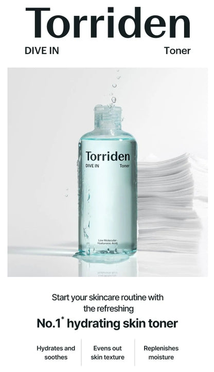 Torriden - DIVE-IN Low Molecule Hyaluronic Acid Toner 300ml