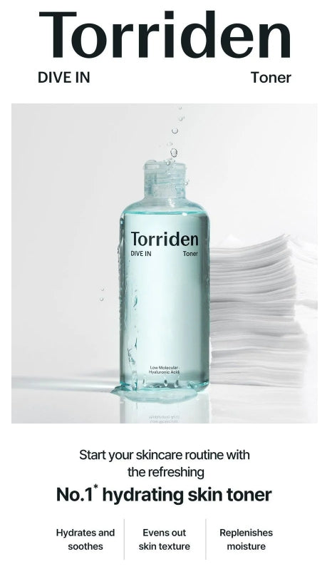 Torriden - DIVE-IN Low Molecule Hyaluronic Acid Toner 300ml