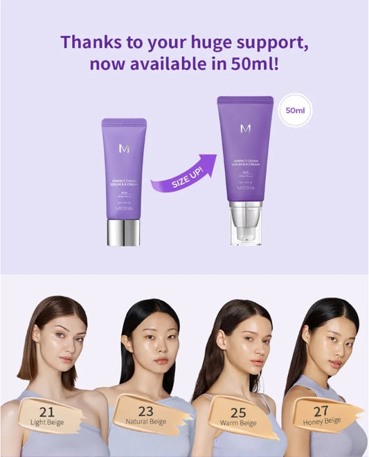 MISSHA - M Perfect Cover Serum BB Cream 50ml