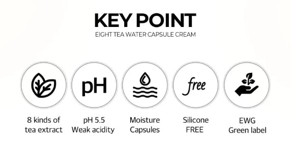 BOM - Eight Tea Water Capsule Cream 50g