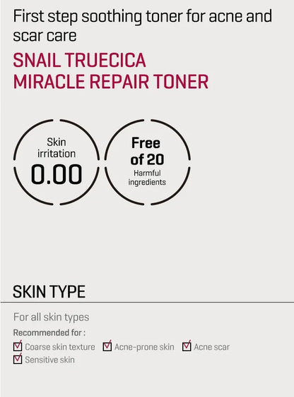 SOME BY MI - Snail Truecica Miracle Repair Toner 150ml