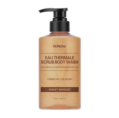 KUNDAL - Eau Thermale Scrub Body Wash - Violet Muguet 500ml