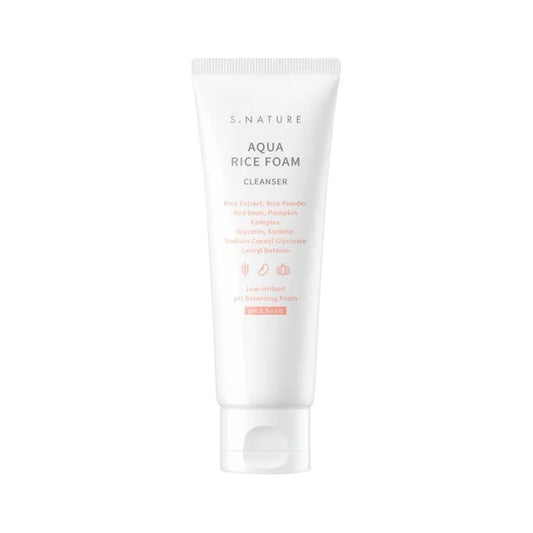 S.NATURE - Aqua Rice Foam Cleanser 160ml