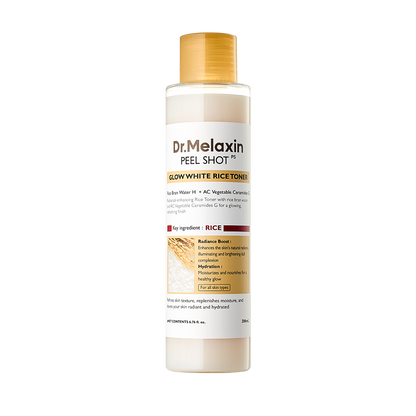 Dr.Melaxin - Peel Shot Glow White Rice Toner 200ml