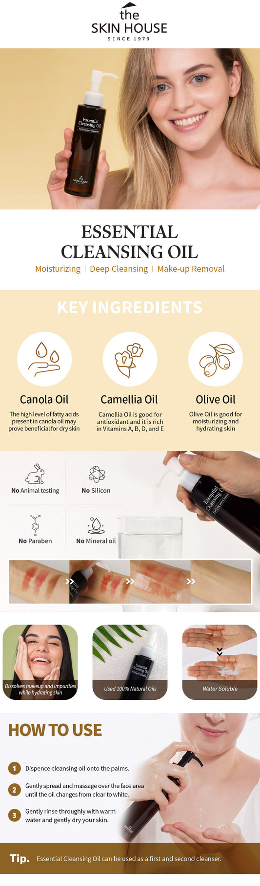 The Skin House - Essential Cleansing Oil 150ml